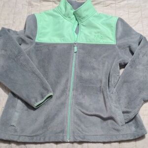 Fila Sport Mint Green Funnel Neck Fleece Jacket Size XL